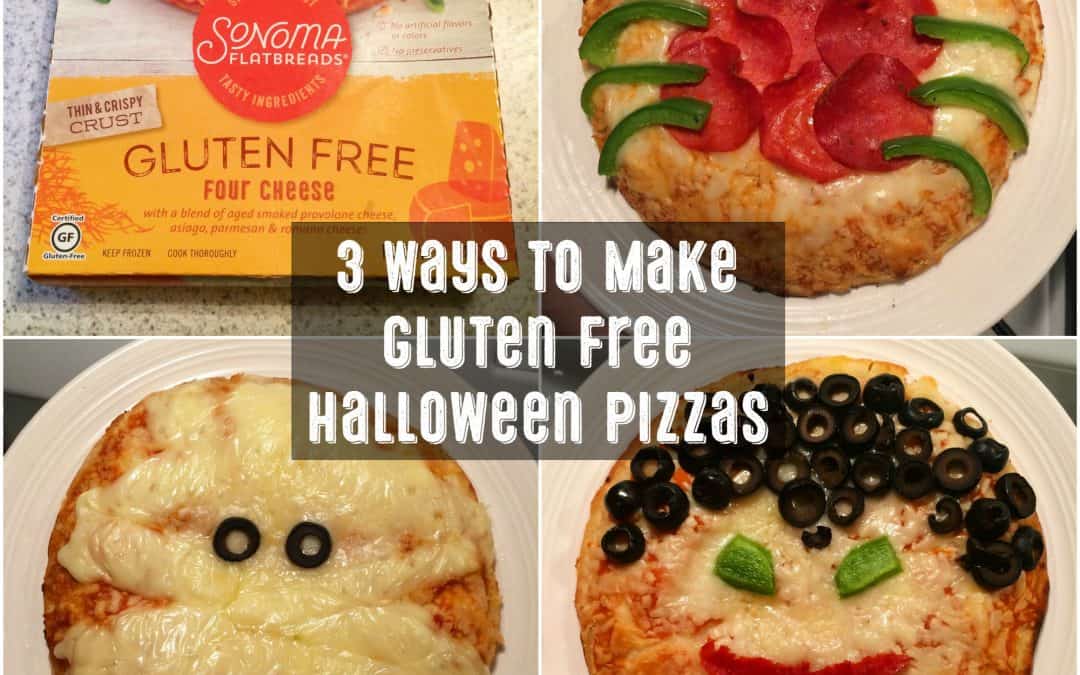 3 Ways to Make Gluten Free Halloween Pizzas